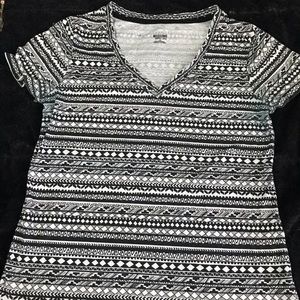Mossimo Supply Tribal/Geometric Cotton T Shirt